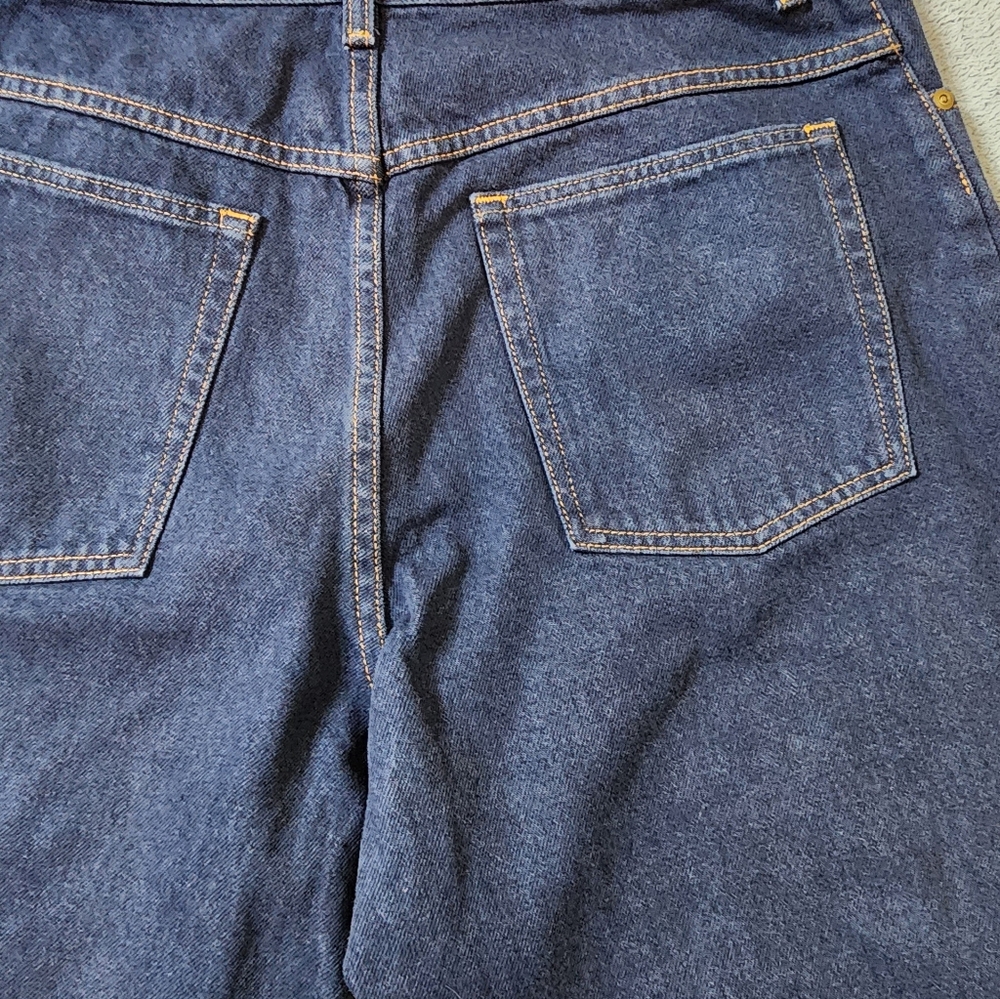 Vintage L.L. Bean Jeans Women's 16 Petite Relaxed Fit Blue Dark LL Bean - Picture 2 of 10